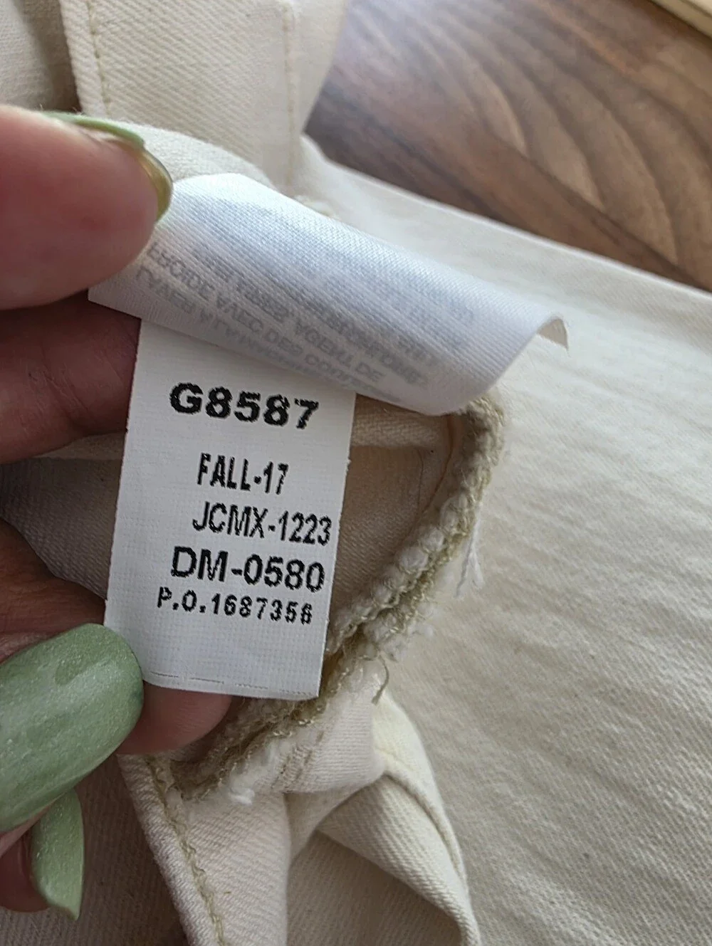 J. Crew soft cream